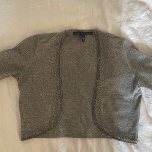 Robert Rodriguez Gray Cashmere Beaded Sweater